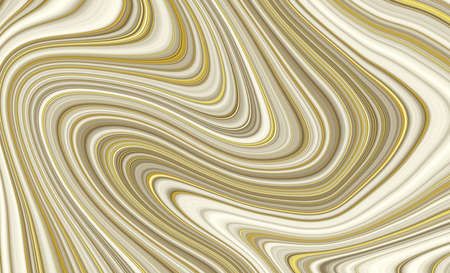 Modern Art liquid Abstract marble With Golden Yellow And white Graphics Color. 3d Digital wallpaper Backgroundの写真素材