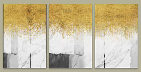 3d abstract art wallpaper for wall decor. Resin geode and abstract art, functional art golden lines...