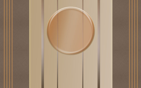 3d abstract beige brown wooden mural wallpaper. Modern wall decor abstract, golden lines, and marble...
