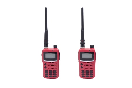 Radio communication isolate on white backgroundの写真素材