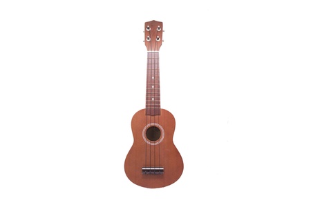 Ukulele isolate on white backgroundの写真素材
