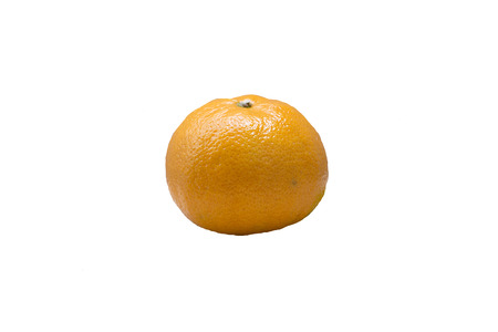 fresh orange isolate on white backgroundの写真素材