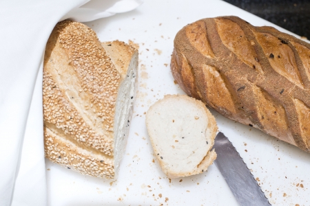 Bread  for breakfastの写真素材