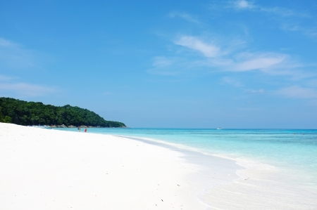 clear water beautiful sea like a heaven at Tachai island, Phang-nga Thailandの写真素材