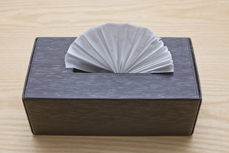 tissue paper in boxの写真素材