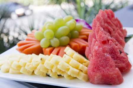mix fruits for after meals,healthyの写真素材