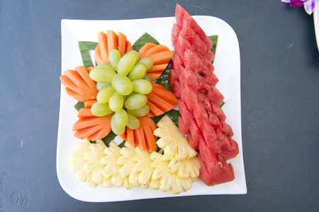mix fruits for after meals,healthyの写真素材