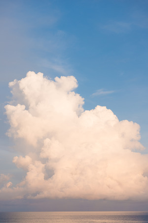 beautiful cloud over the sea in morning, Skyの写真素材