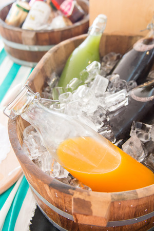 fresh juice in Ice Bucket, drinkの写真素材