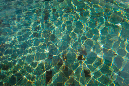 texture of water in private pool, swimmingの写真素材