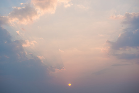 beautiful sunset over the sea, landscapeの写真素材