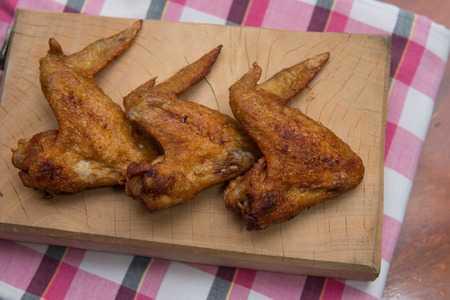 deep fried chicken wings, delicious fried foodの写真素材