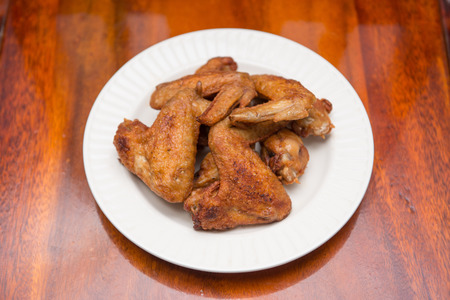 deep fried chicken wings, delicious fried foodの写真素材