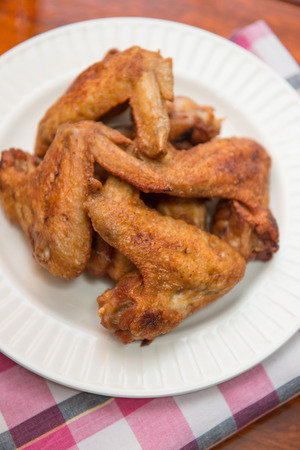deep fried chicken wings, delicious fried foodの写真素材