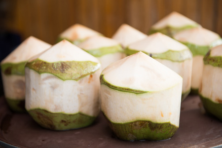 fresh green coconut for drink, fruitの写真素材