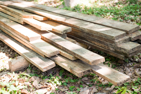 stack lumber to be used for construction, natureの写真素材