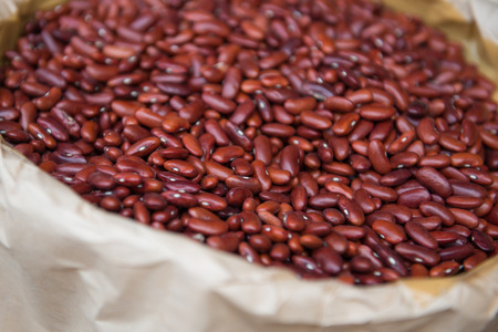 Red beans for sale in the market, freshの写真素材
