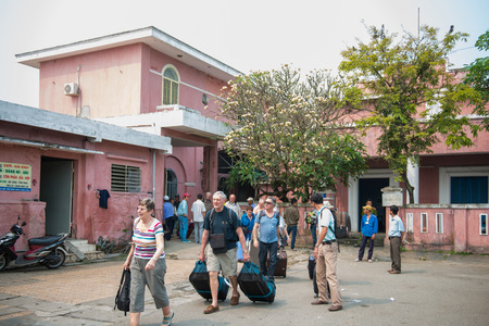 HUE Vietnam Mar 14 :: HUE railway station in Vietnam , 14 Mar 2015のeditorial素材