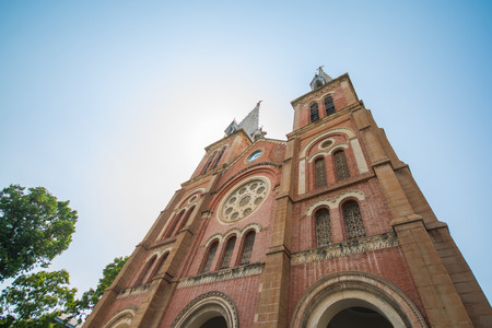 Ho Chi Minh City, Vietnam Mar 17:: beautiful church, notre dame cathedral Vietnam in Ho Chi Minh on March 17, 2015 Vietnamのeditorial素材