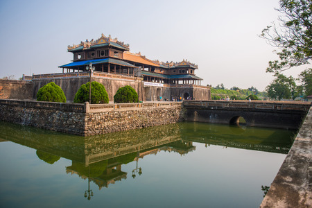 Hue, Vietnam Mar 15:: The" Imperial" City or The Purple Forbidden City on March 15, 2015 Vietnamのeditorial素材