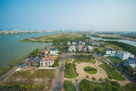 Danang, Vietnam Mar 15:: sky view from hotel in Danang on March 15, 2015 Vietnamのeditorial素材