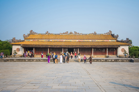 Hue, Vietnam Mar 15:: The" Imperial" City or The Purple Forbidden City on March 15, 2015 Vietnamのeditorial素材