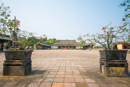 Hue, Vietnam Mar 15:: The" Imperial" City or The Purple Forbidden City on March 15, 2015 Vietnamのeditorial素材