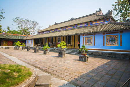 Hue, Vietnam Mar 15:: The" Imperial" City or The Purple Forbidden City on March 15, 2015 Vietnamのeditorial素材