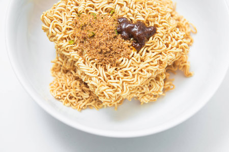 instant noodle quickly cooking for eat, cuisineの写真素材