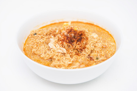 instant noodle quickly cooking for eat, cuisineの写真素材