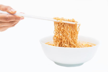 instant noodle quickly cooking for eat, cuisineの写真素材