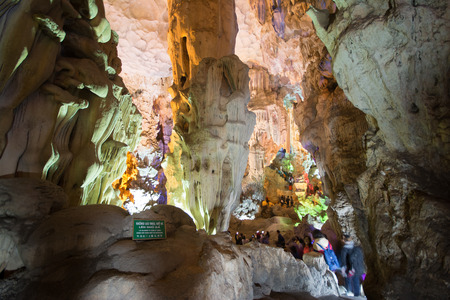 Halong bay, Vietnam mar 13:: TienKung Cave at Halong Bay on March 13, 2015のeditorial素材