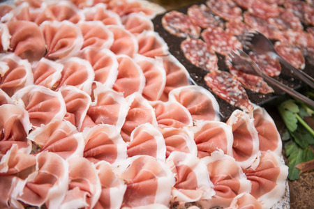 delicious parma ham for dining, foodの写真素材