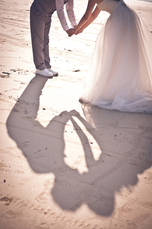 shadow of couple when they're kissing, romantic sceneの写真素材