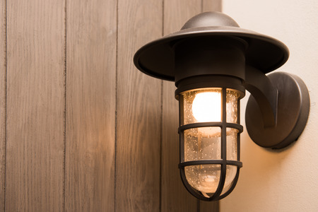 classic lamp in bedroom, lightの写真素材
