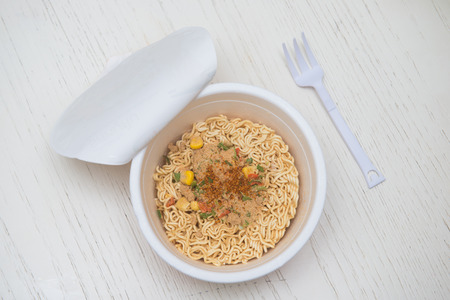 instant noodle quickly cooking for eat, cuisineの写真素材