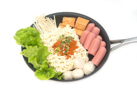 instant noodle Korean style, foodの写真素材