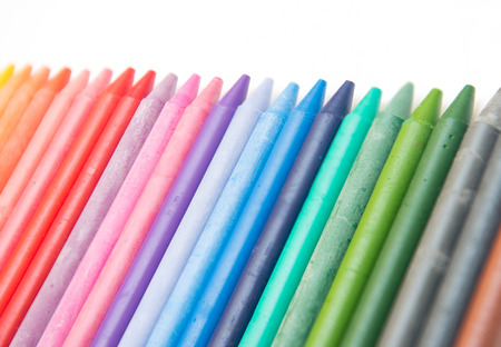 colorful of crayon, drawingの写真素材