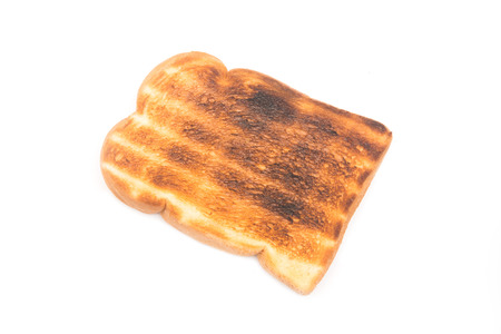 toast bread isolate on white background, foodの写真素材