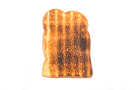 toast bread isolate on white background, foodの写真素材