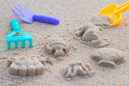 sand beach toy set for kids, toyの写真素材
