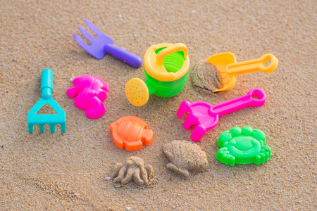 sand beach toy set for kids, toyの写真素材
