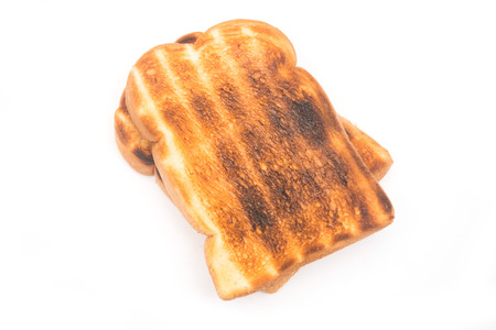 toast bread isolate on white background, foodの写真素材