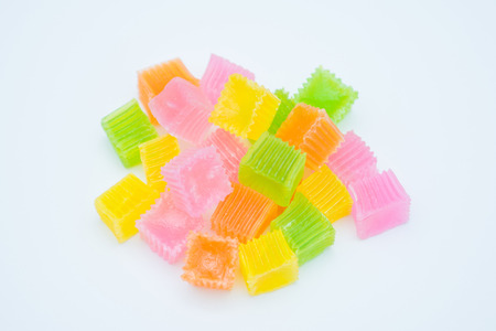 colorful of Thai dessert crispy jelly, sweetの写真素材