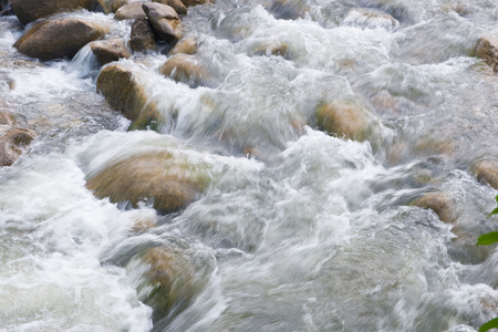 Water flowing in the river, natureの写真素材