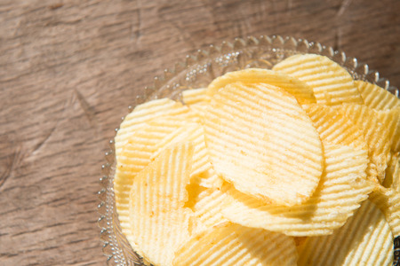potato chip most popular snack, eatの写真素材