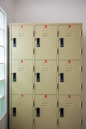 steel locker in shower room, Storageの写真素材