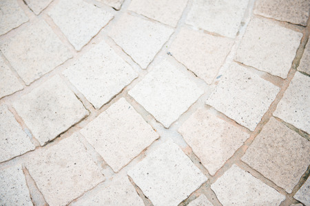white brick floor in garden, stoneの写真素材