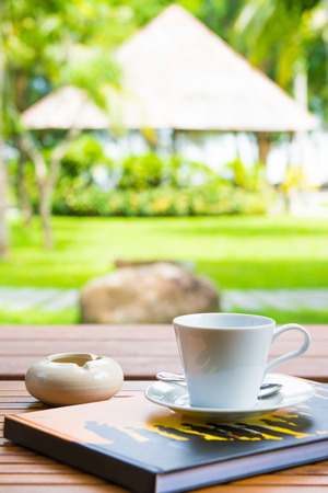Living and relaxing corner in the garden, natureの写真素材