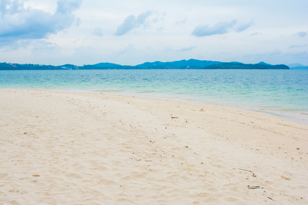 beautiful beach in Naka Noi Island, Phuket, Thailandの写真素材